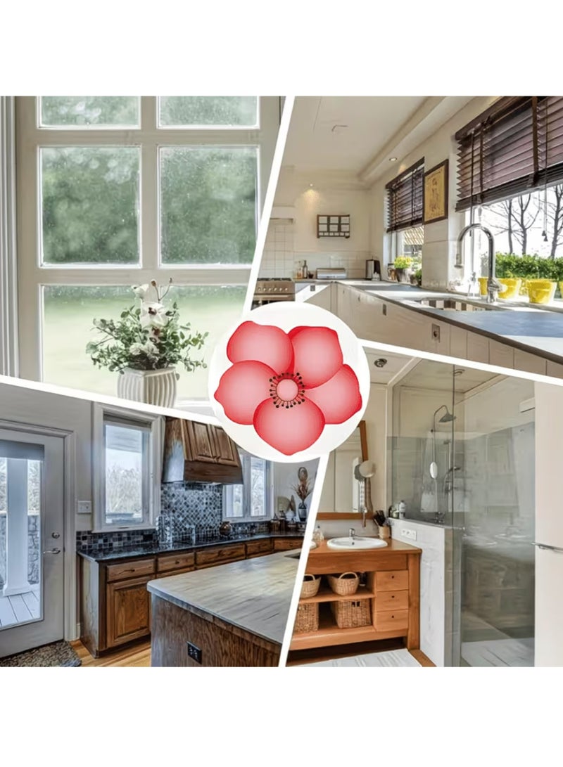 20pcs Unscented Mosquito Traps Fly Traps Insect Traps Pink Peony Design for Windows Walls Cupboards Indoor Use Catching Mosquitoes Fruit Flies - Image 5