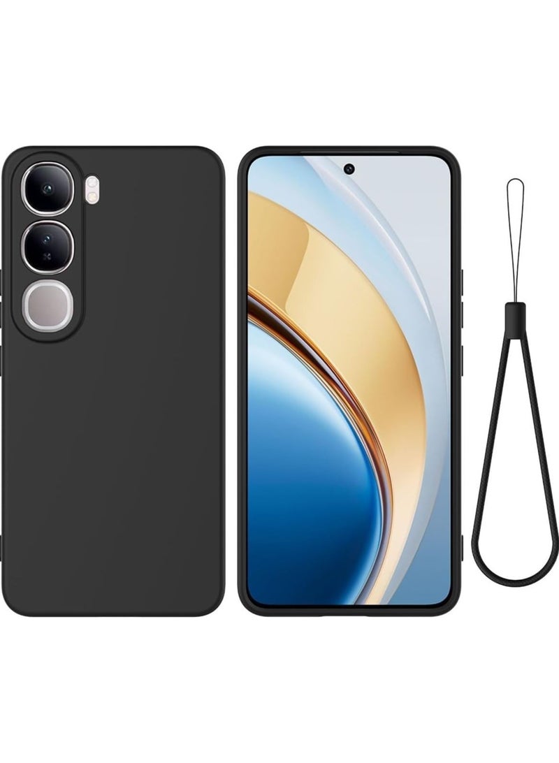 general Silicone Case Compatible with VIVO V40 Lite 5G, Soft-Touch, Shockproof, DustProof, Antiskid Full Body Protection Cover with Lanyard Wrist Strap for VIVO V40 Lite - Image 1