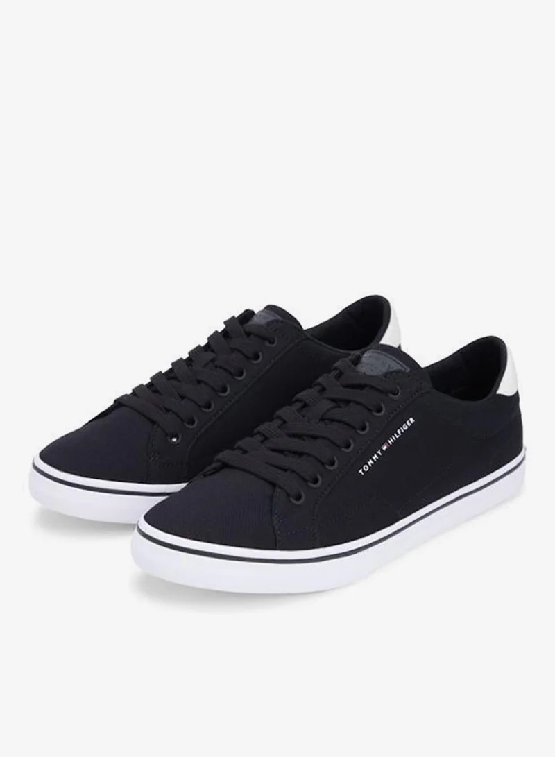 TOMMY HILFIGER Black Core Lace Up Low Top Sneakers for Men | Best Price UAE