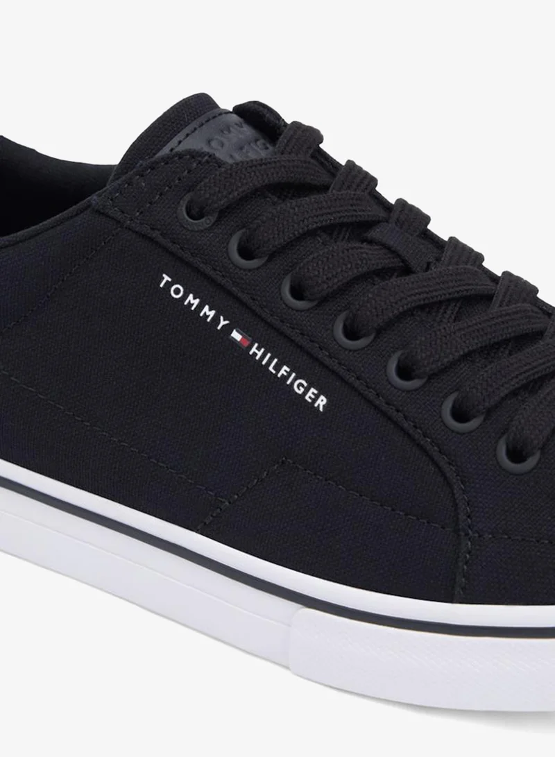 TOMMY HILFIGER Black Core Lace Up Low Top Sneakers for Men | Best Price UAE