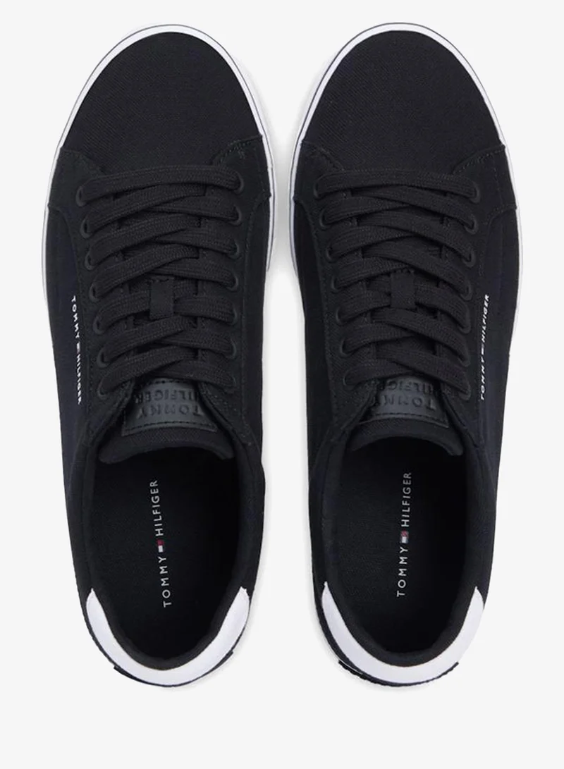 TOMMY HILFIGER Black Core Lace Up Low Top Sneakers for Men | Best Price UAE