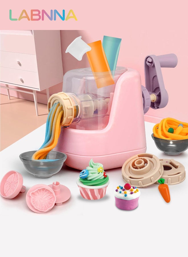 LABNNA Dough Sets for Kids with 28 PCS Play Dough Accessories and Play Clay Sets with 12 Colors Dough,Playdough Set Noodle Maker Toy for Boys and Girls Birthday Gift - Image 3