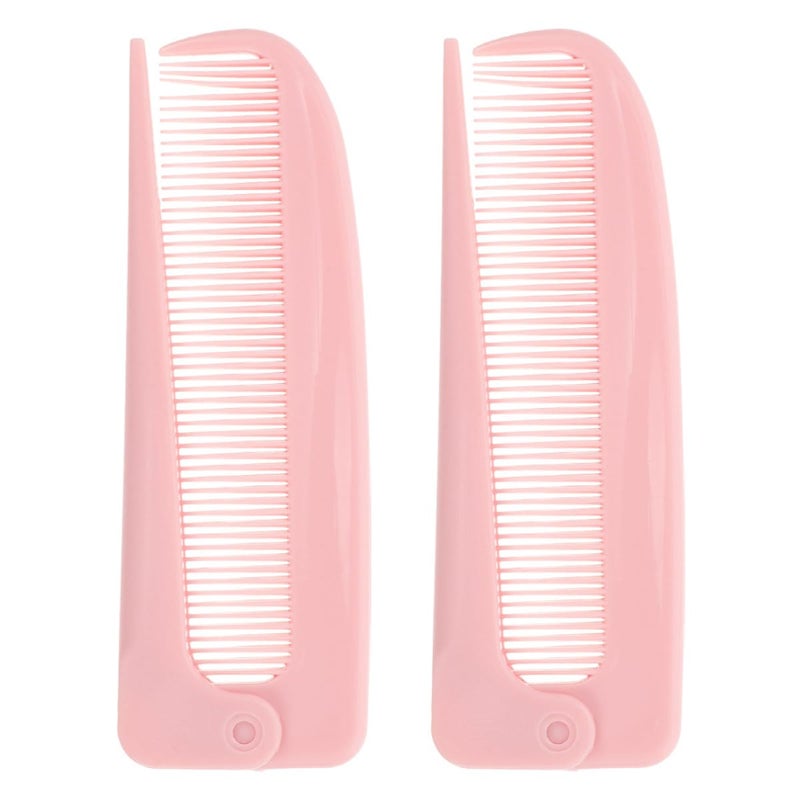 2Pcs Foldable Hair Parting Combs For Women Travel Size Styling And Cutting Dual Use - Image 2