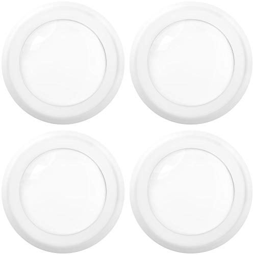 Sunco Lighting Sunco LED Disc Lights Ceiling 6 Inch, Flush Mount Disk Light, Recessed Can Lighting, 1050 LM, 15W (75W Equivalent), 4000K Cool White, Dimmable, Damp Rated ETL 4 Pack. - Image 1