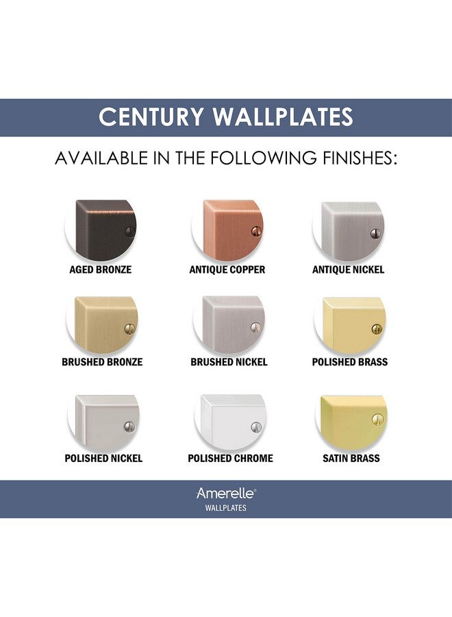 Amerelle 163DDB Century Wallplate, 1 Duplex, Steel, Aged Bronze, 1-Pack - Image 3