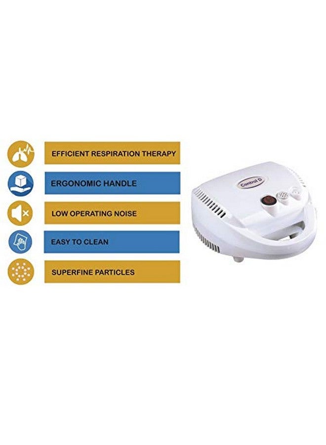 Control D Control D PRO Nebulizer with Mouth Piece, Child and Adult Masks Kit (White) - Image 5