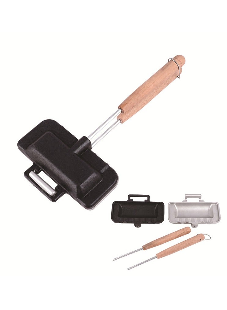 عام مصاصة صغيرة قابلة للفك، خفيفة الوزن وسهلة الحمل - لضغط شريحة البطاطس أو الخبز في إنشاء الساندويتشات - وأواني سرية للساندويتشات ذات الحواف المضغوطة - Image 1