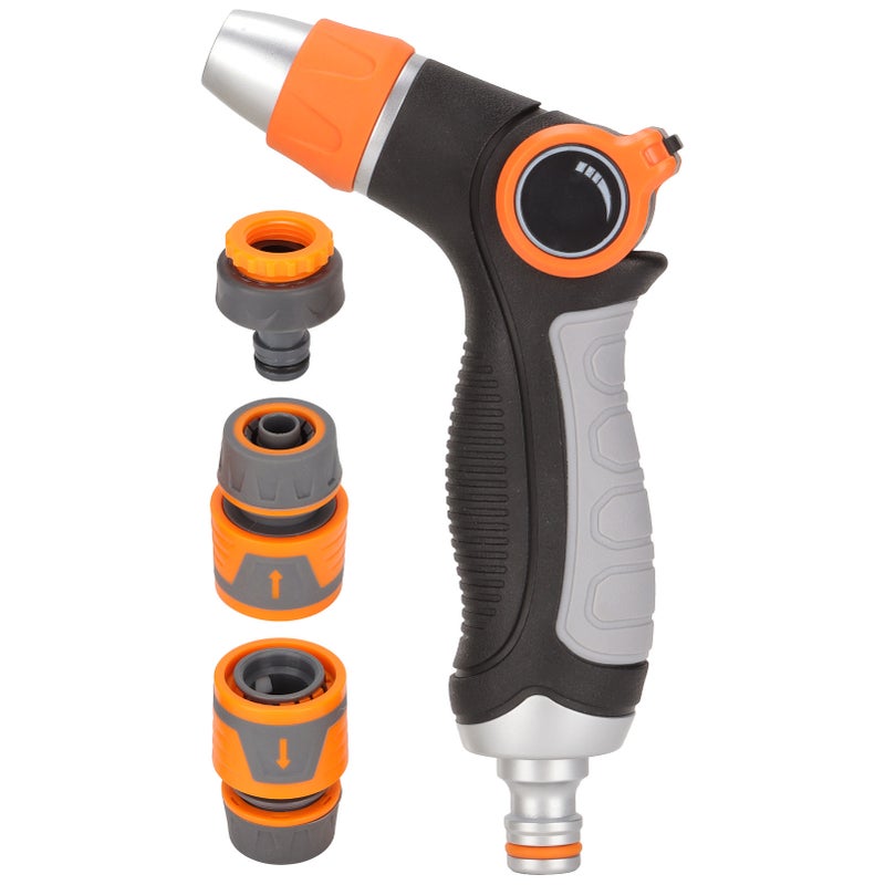 Garden Hose Nozzle Hose Rotating Adjustment Hose Thumb Sprayer for Watering Car Wash Yard Cleaning - Image 1