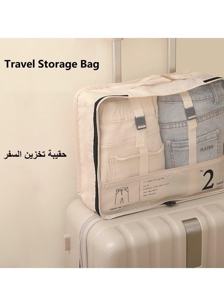 SHIXIN Middle Eastern style high quality polyester luggage storage set clothes classification packing compression bag - waterproof luggage storage bag, suitable for Hajj/Umrah, 7-piece foldable storage bag, storage bag suitable for thobe storage, travel storage bag - Image 3
