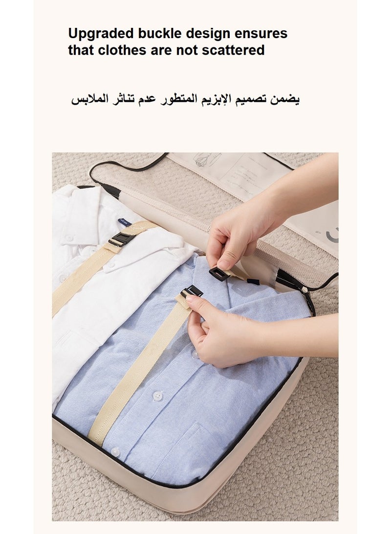 SHIXIN Middle Eastern style high quality polyester luggage storage set clothes classification packing compression bag - waterproof luggage storage bag, suitable for Hajj/Umrah, 7-piece foldable storage bag, storage bag suitable for thobe storage, travel storage bag - Image 4