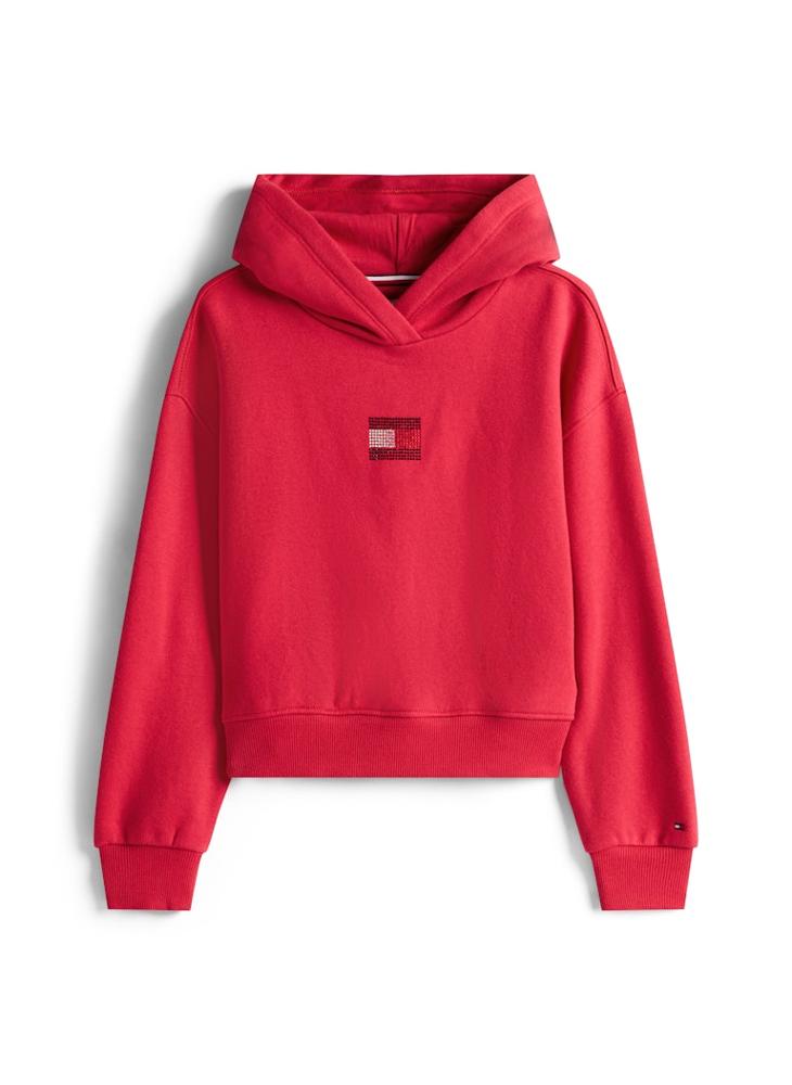 TOMMY HILFIGER Kids Rhine Stone Flag Hoodie - Image 5