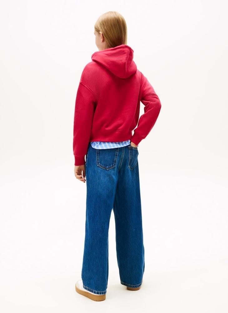 TOMMY HILFIGER Kids Rhine Stone Flag Hoodie - Image 2