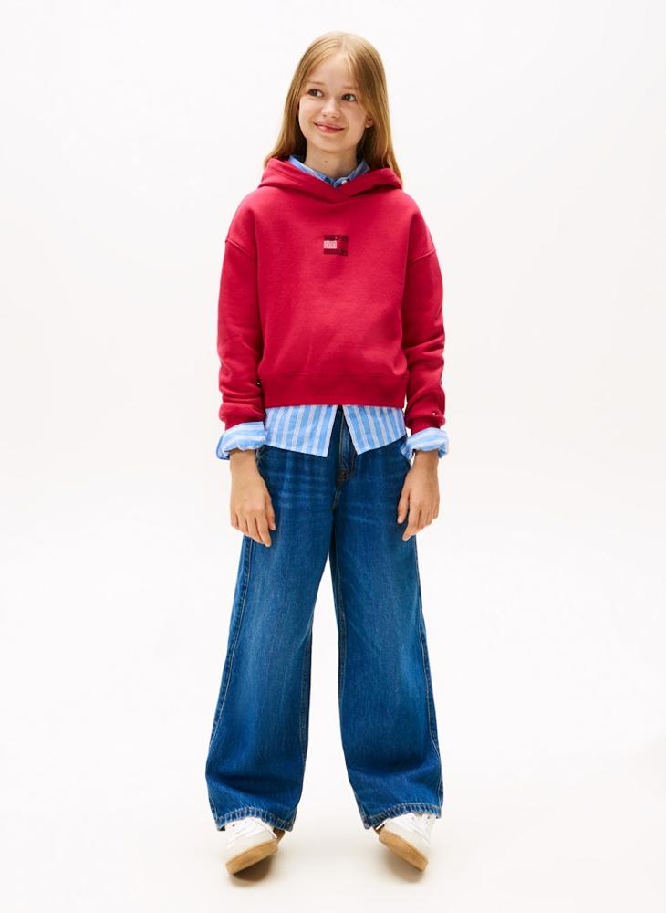 TOMMY HILFIGER Kids Rhine Stone Flag Hoodie - Image 4