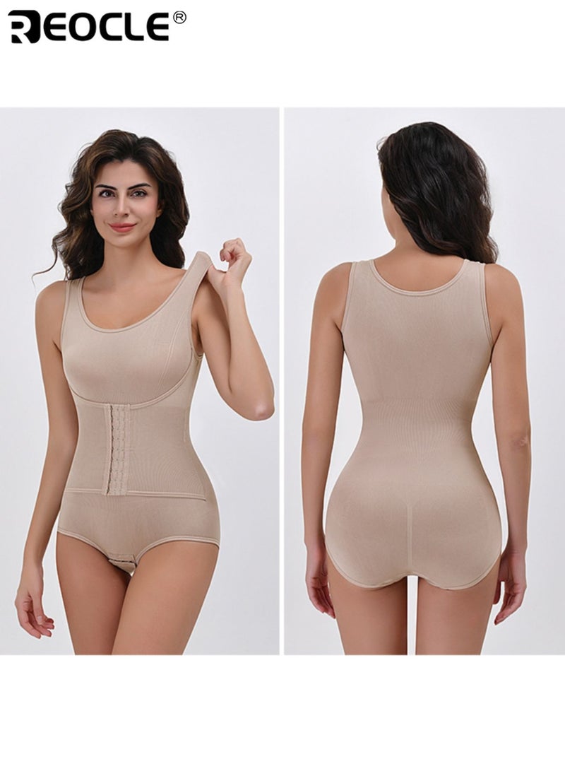 REOCLE Women's Shapewear Bodysuit High Compression Tummy Control and Butt Lifting Full Back Support Sleeveless Design for Body Contouring and Smoothing - Image 2