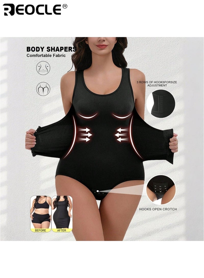 REOCLE Women's Shapewear Bodysuit High Compression Tummy Control and Butt Lifting Full Back Support Sleeveless Design for Body Contouring and Smoothing - Image 4