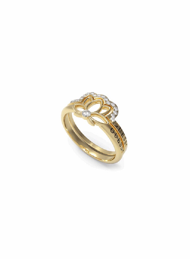 GUESS Lotus Double Ring 