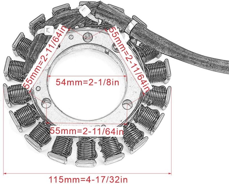 Wivplex Motorcycle Magneto Engine Generator Stator Coil - Image 2