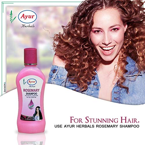 Ayur Herbal Rosemary Shampoo, 1000ml (For Dry and Dull Hair) - Image 2