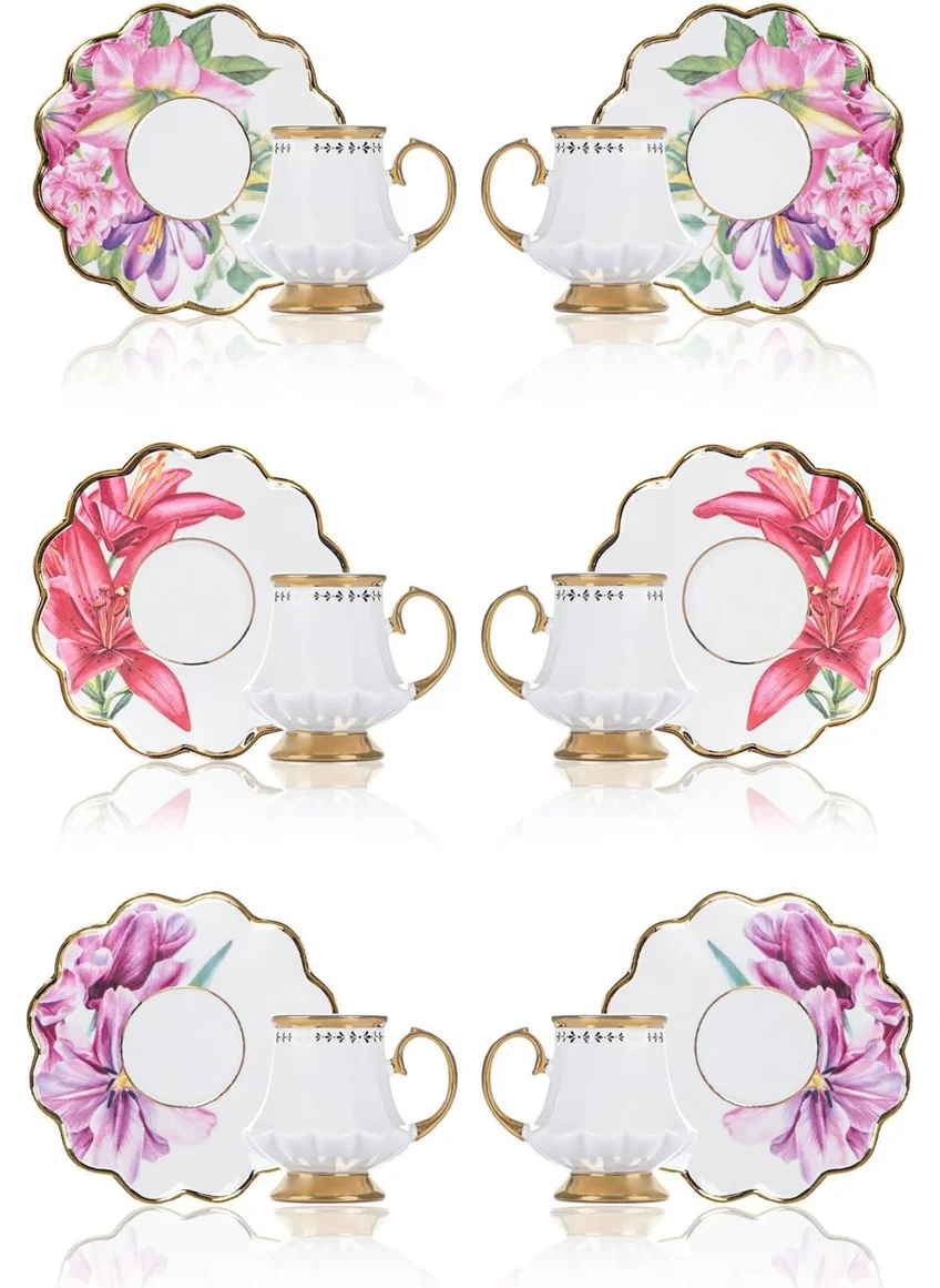 Acar Sofiya Set of 6 Coffee Cups - 90 Ml