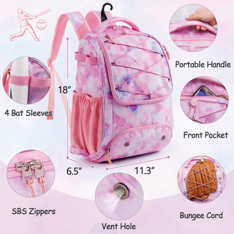 VIGEGARI Youth Baseball Bag Backpack with Bat Holder for Boys Girls Baseball & Softball Bat Bag for T-Ball Equipment, Kids Baseball Backpack with Shoe Compartment & Glove Storage - Image 5