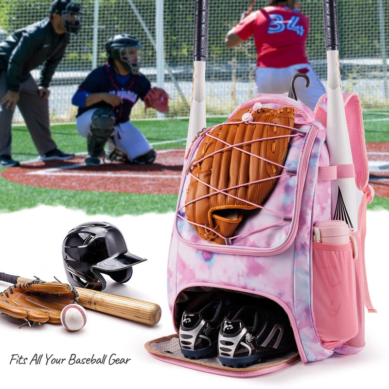 VIGEGARI Youth Baseball Bag Backpack with Bat Holder for Boys Girls Baseball & Softball Bat Bag for T-Ball Equipment, Kids Baseball Backpack with Shoe Compartment & Glove Storage - Image 2
