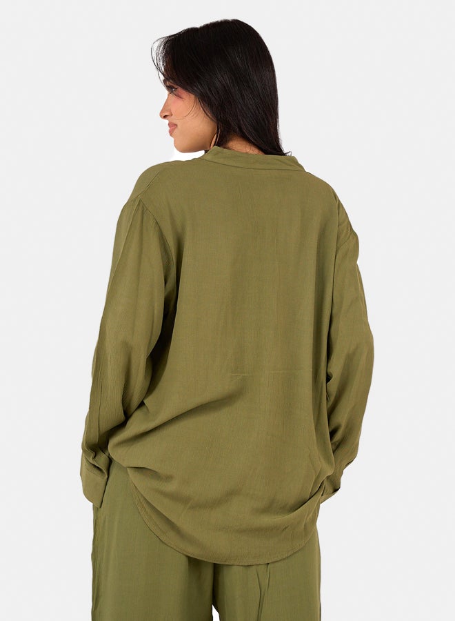 Clue Lightweight Tencel Shirt  - Image 3