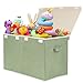 popoly Large Toy Box Chest with Lid Collapsible Sturdy Toy Bin Storage Organizer Boxes Baskets for Kids Boys Girls Nursery Playroom 25x13 x16 - Image 3
