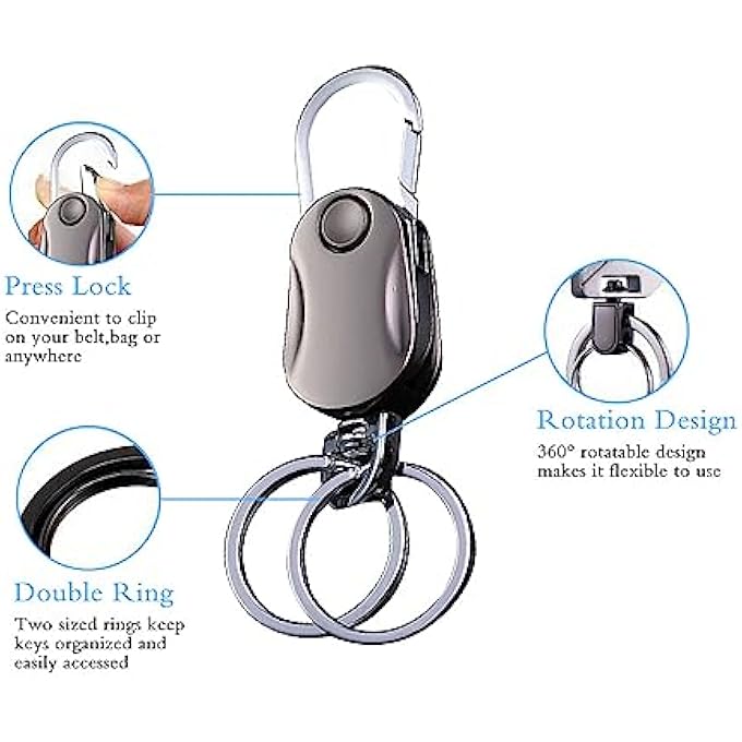 JZS HEAVY DUTY KEYCHAIN OPENER WITH 2 KEYRINGS CAR KEYCHAINS, MULTIFUNCTIONAL TOOLBOX FOR MEN AND WOMEN CAR KEYCHAINS (FINGER SPINNER) - Image 4