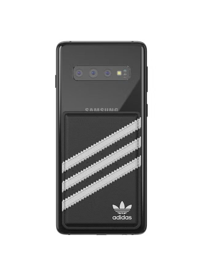 اديداس محفظة هاتف للجيب وحاملة بطاقات مخصصة للهواتف الذكية أسود/أبيض