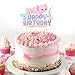 SHADOAMP Axolotl Birthday Party Decorations Girls Macaron Axolotl Happy Birthday Cake Topper Doublesided Printing for Pastel Axolotl Party Decorations - Image 4