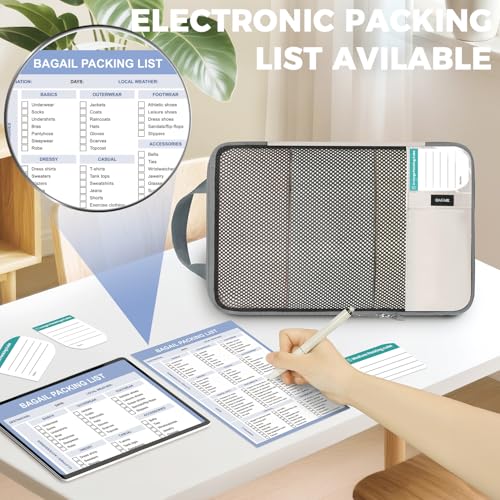 BAGAIL 4 Set/6 Set/8 Set Compression Packing Cubes Travel Accessories Expandable Packing Organizers (Half Mesh, 8-Beige) - Image 3