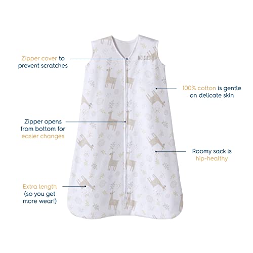 HALO SleepSack 100 Cotton Wearable Blanket Swaddle Transition Sleeping Bag TOG 05 Llama Sand Size XLarge 1824 Months - Image 3