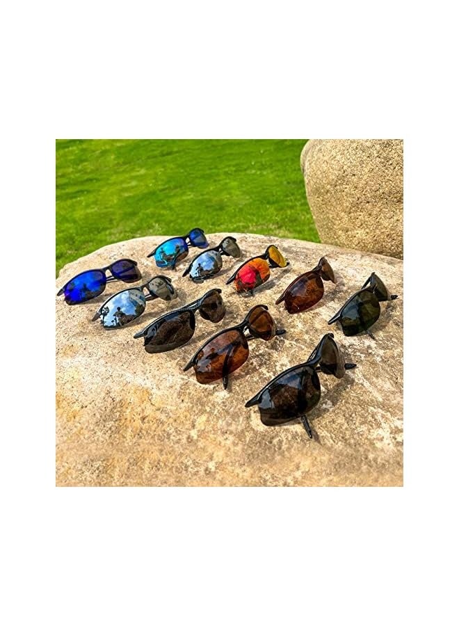 بروماس نظارات شمسية رياضية مستقطبة للرجال والنساء، إطار Tr90 غير قابل للكسر للجري وصيد الأسماك وقيادة البيسبول 8002 - Image 2