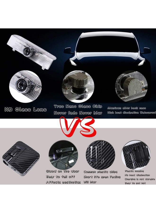 HAOGI Never Fade HD LED Door Light Logo Projector Compatible with NISSAN Series Accessories, 3D LED Ghost Shadow Laser for Altima Maxima Armada Titan Quest Pathfinder Terra (BlueLogo) - Image 3