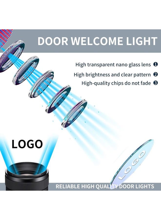 HAOGI Never Fade HD LED Door Light Logo Projector Compatible with NISSAN Series Accessories, 3D LED Ghost Shadow Laser for Altima Maxima Armada Titan Quest Pathfinder Terra (BlueLogo) - Image 4
