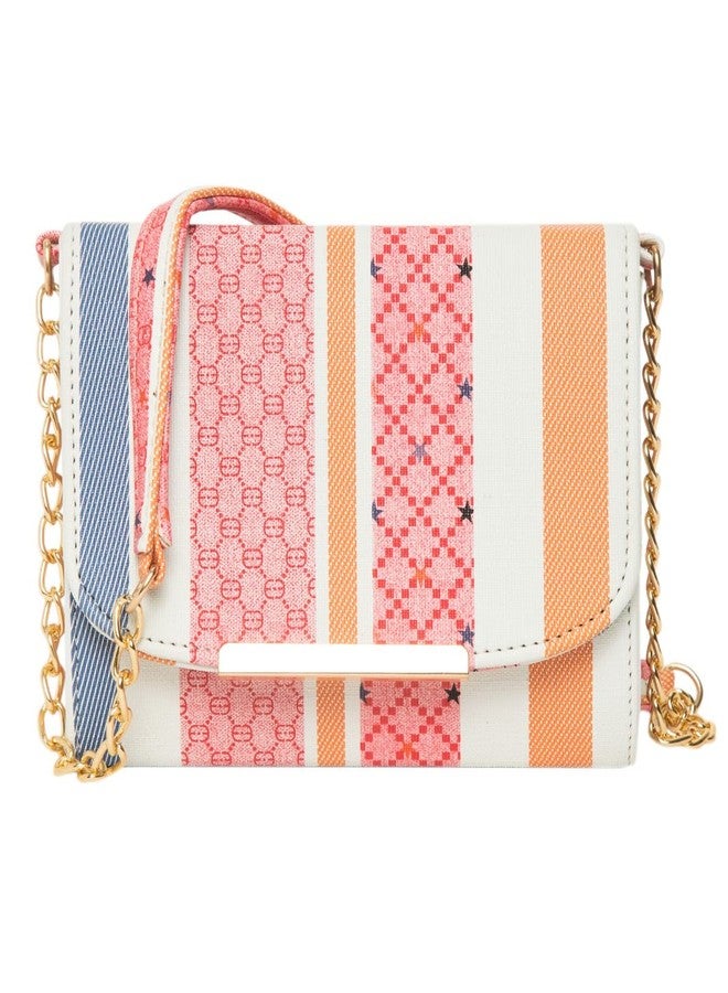 ADISA حقيبة كتف مخططة للنساء والفتيات من أديسا (SL5100-PIN_Pink) - Image 1