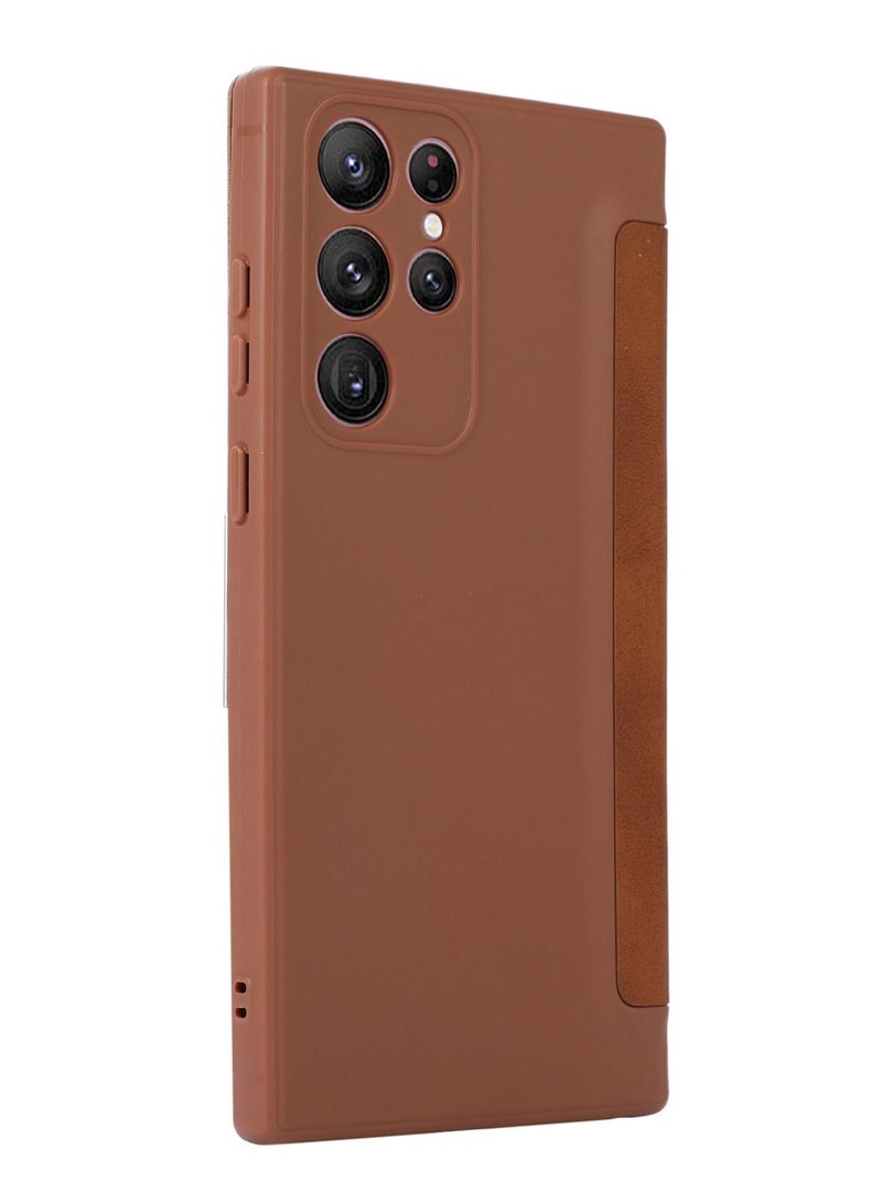 Suteni Flip Cover Card Slots Leather Phone Case for Samsung - Image 2
