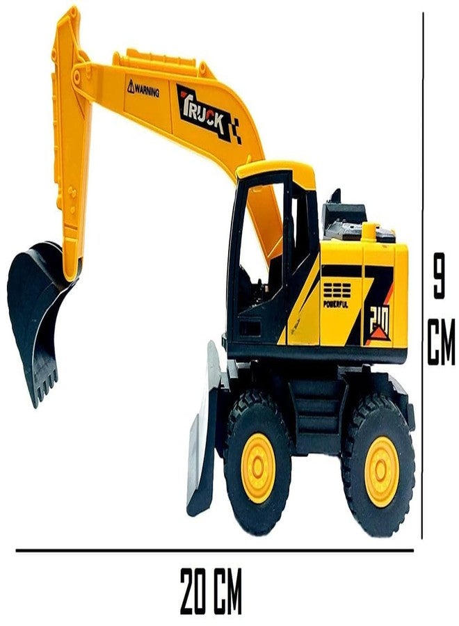 AHBHT New Plastic Excavator Bulldozer Truck Construction Toys Engineer Vehicle Trucks Pushdozer Toy for Kids (MultiCoor) (210-21_Excavator) - Image 4