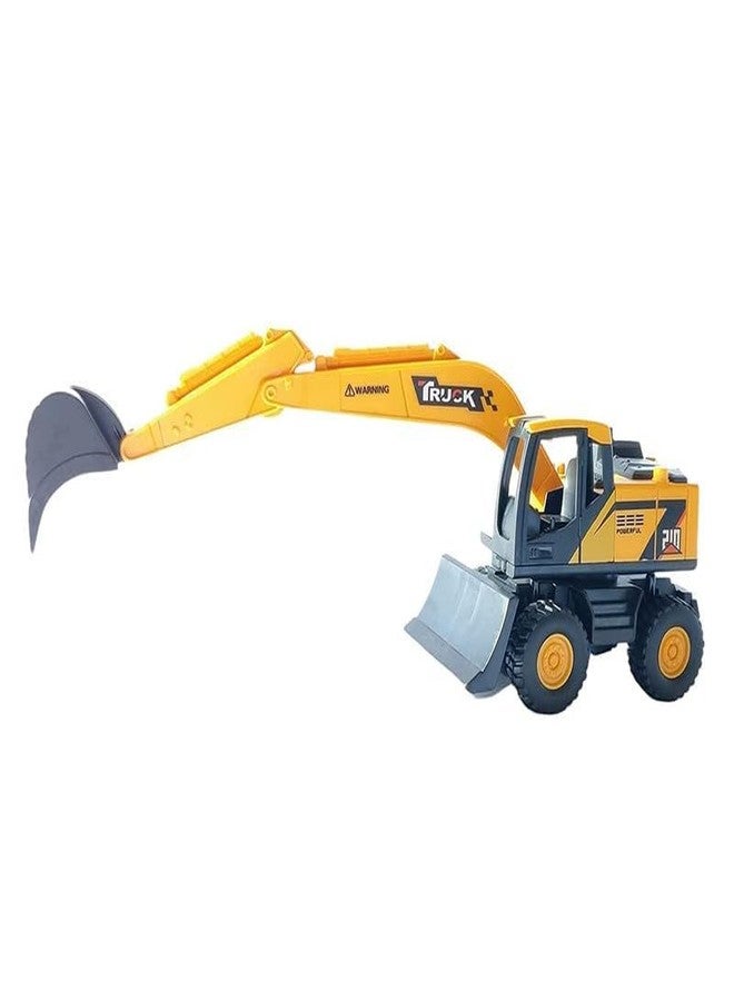 AHBHT New Plastic Excavator Bulldozer Truck Construction Toys Engineer Vehicle Trucks Pushdozer Toy for Kids (MultiCoor) (210-21_Excavator) - Image 2