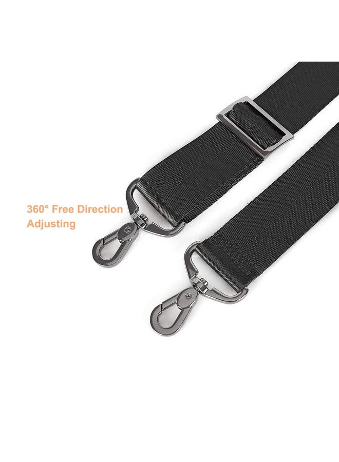 Saco 60 inch Shoulder Strap, Adjustable Thick Soft Nylon Silk Material Universal Replacement Non-Slip Fit Padded with Metal Swivel Hooks for Laptop Shoulder Bag/Laptop Messenger Bag/Crossbody Bag - Image 5