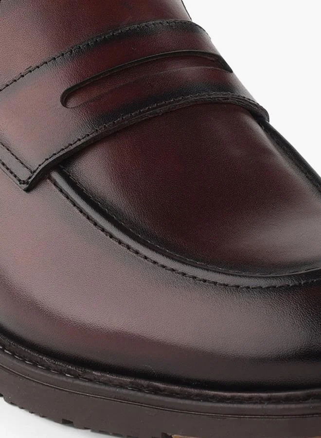 DUCHINI BROWN Men Cutout Detail Slip-On Loafers for Men | Best Price UAE