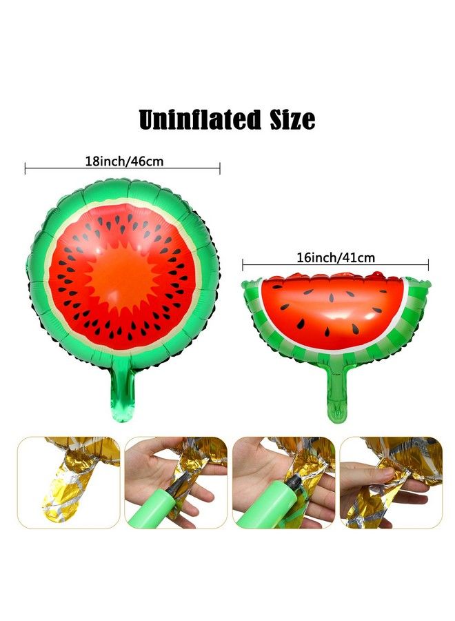 Hsei 30 قطعة بالونات فواكه بالونات الألمنيوم الفويل بالونات توتي فركتي زينة حفلات فواكه استوائية لعيد الميلاد زينة حفلات ذات موضوع فواكه، بحجمين - Image 4
