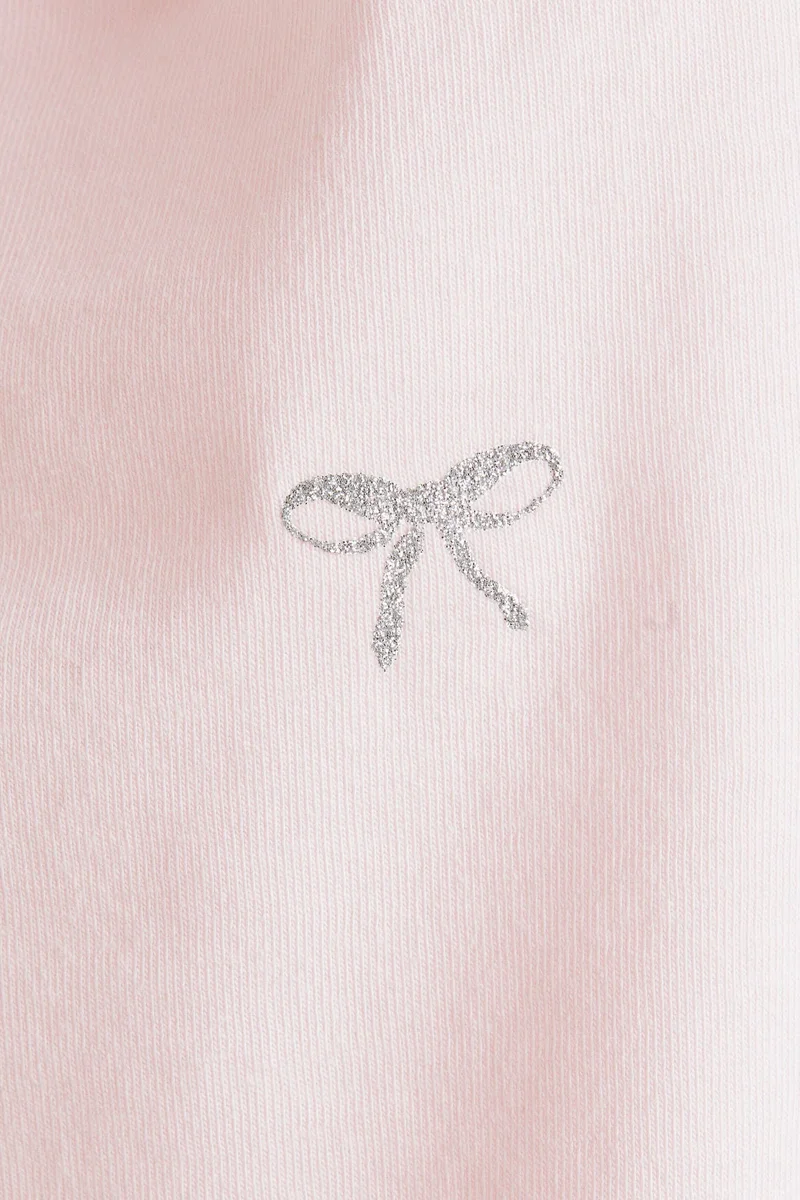 H&M Motif-detail boat-neck top