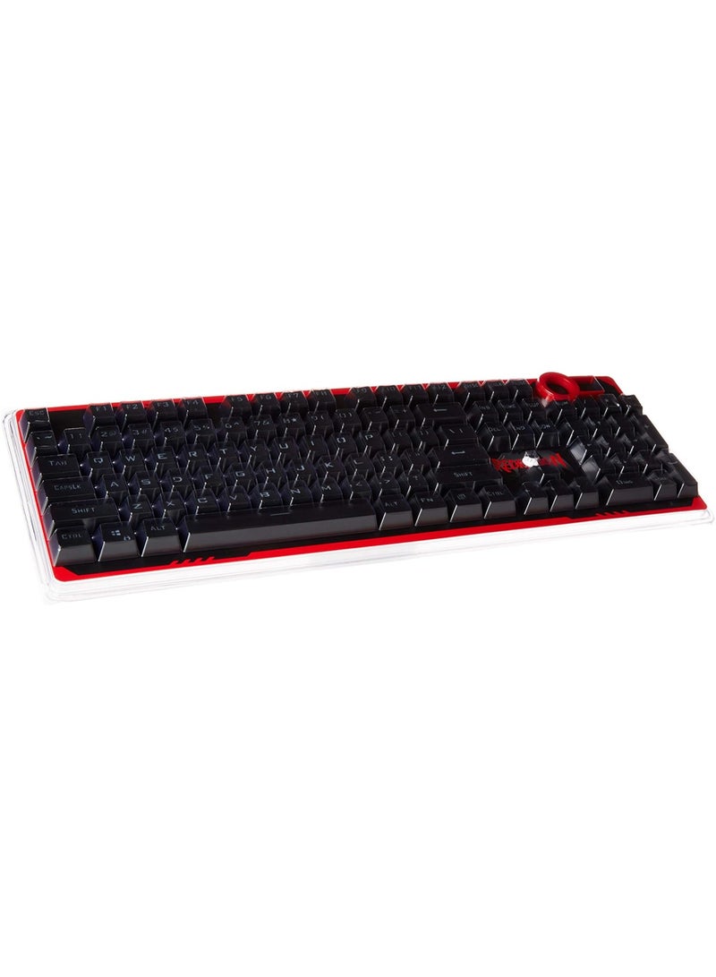 Redragon A101 Double-Shot Keycaps with key puller for mechanical keyboard (Black) - Image 1