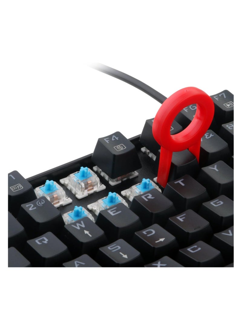 Redragon A101 Double-Shot Keycaps with key puller for mechanical keyboard (Black) - Image 4