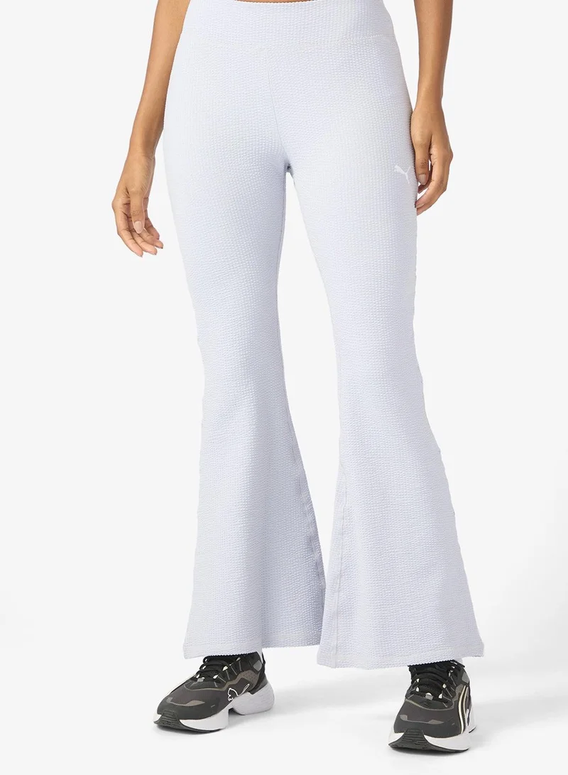 Dare To Textured Flared Leggings