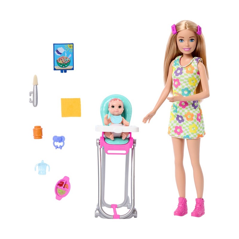 Barbie Skipper Babysitters Inc. Feeding Playset (10 Pieces) - Image 1