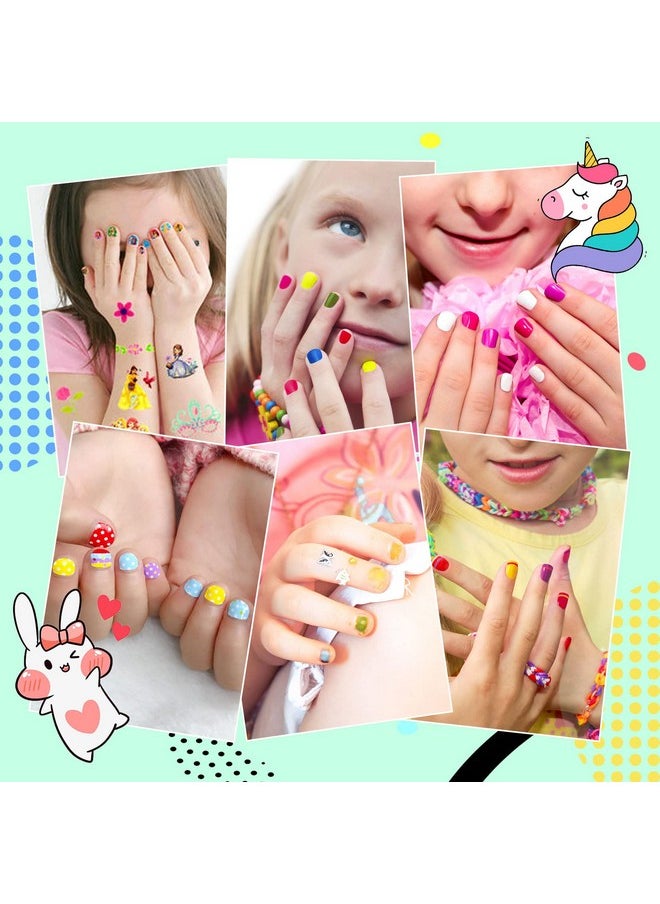 wakaniya - Kids Nail Polish Set For Girls 12 Candy Colors Mini Nail Polish Kit Nontoxic Waterbased Peeloff Quick Dry Nail Polish Low Odor Nail Set Ages 3+ - Image 1