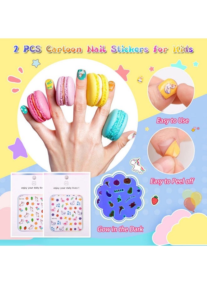 wakaniya - Kids Nail Polish Set For Girls 12 Candy Colors Mini Nail Polish Kit Nontoxic Waterbased Peeloff Quick Dry Nail Polish Low Odor Nail Set Ages 3+ - Image 1