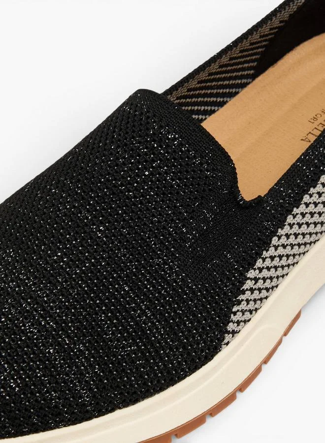 Flora Bella By Shoexpress BLACK Flora Bella Women Slip-On Ankle Sneakers for Women | Best Price UAE
